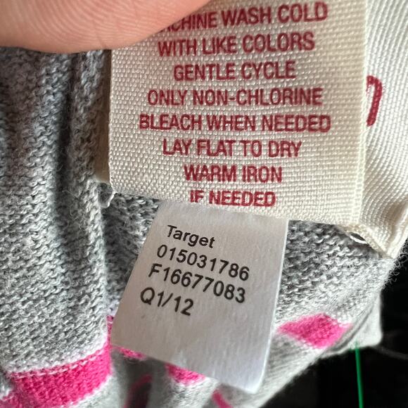 Pink Striped Cardigan, Y2K Indie Soft Girl Retro Tumblr Preppy Large - Picture 5 of 7